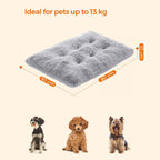 Hundebett - Hundebett - doppelte Hundematte - hellgrau