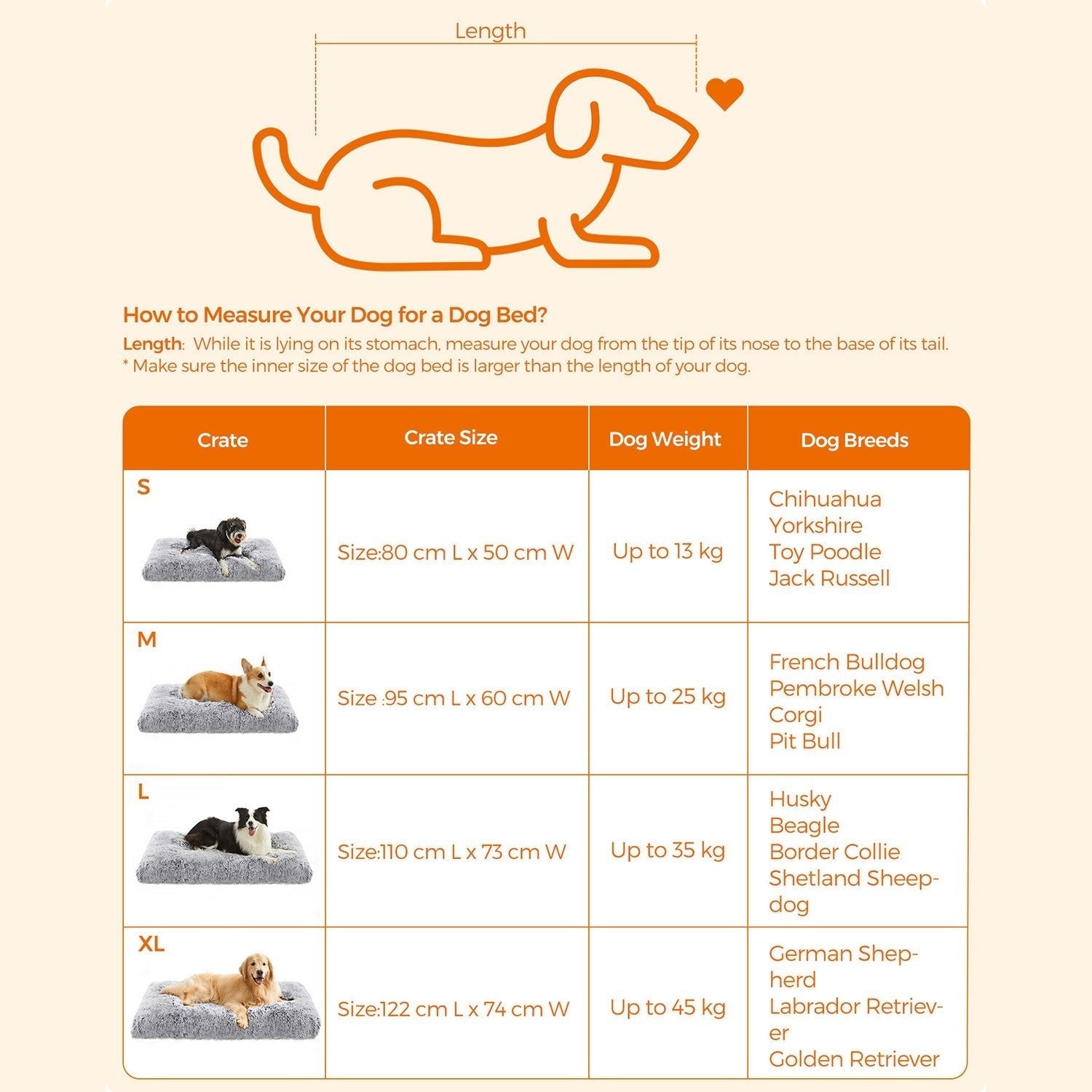 Hundebett - Hundebett - doppelte Hundematte - hellgrau