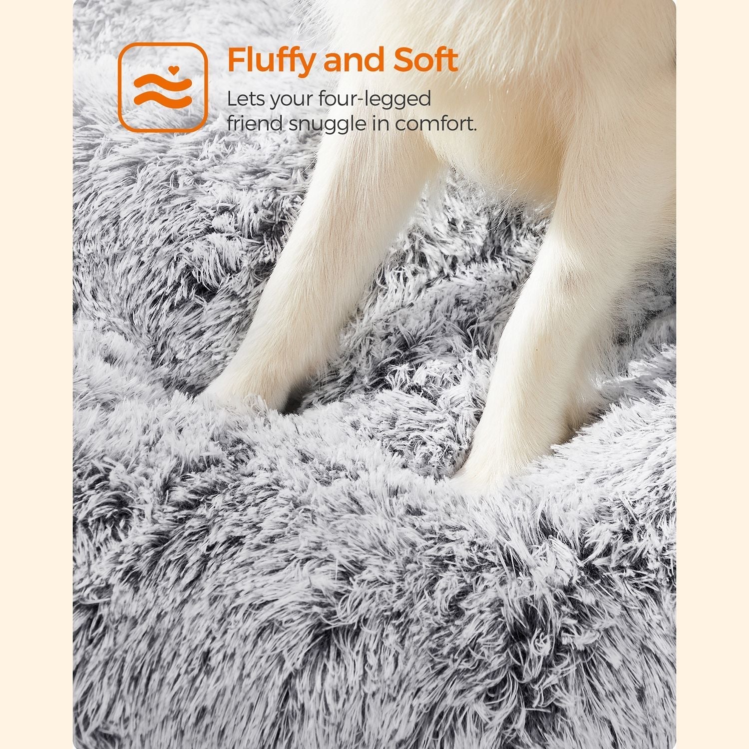 Hundebett - Downy Hundekissen - hellgrau