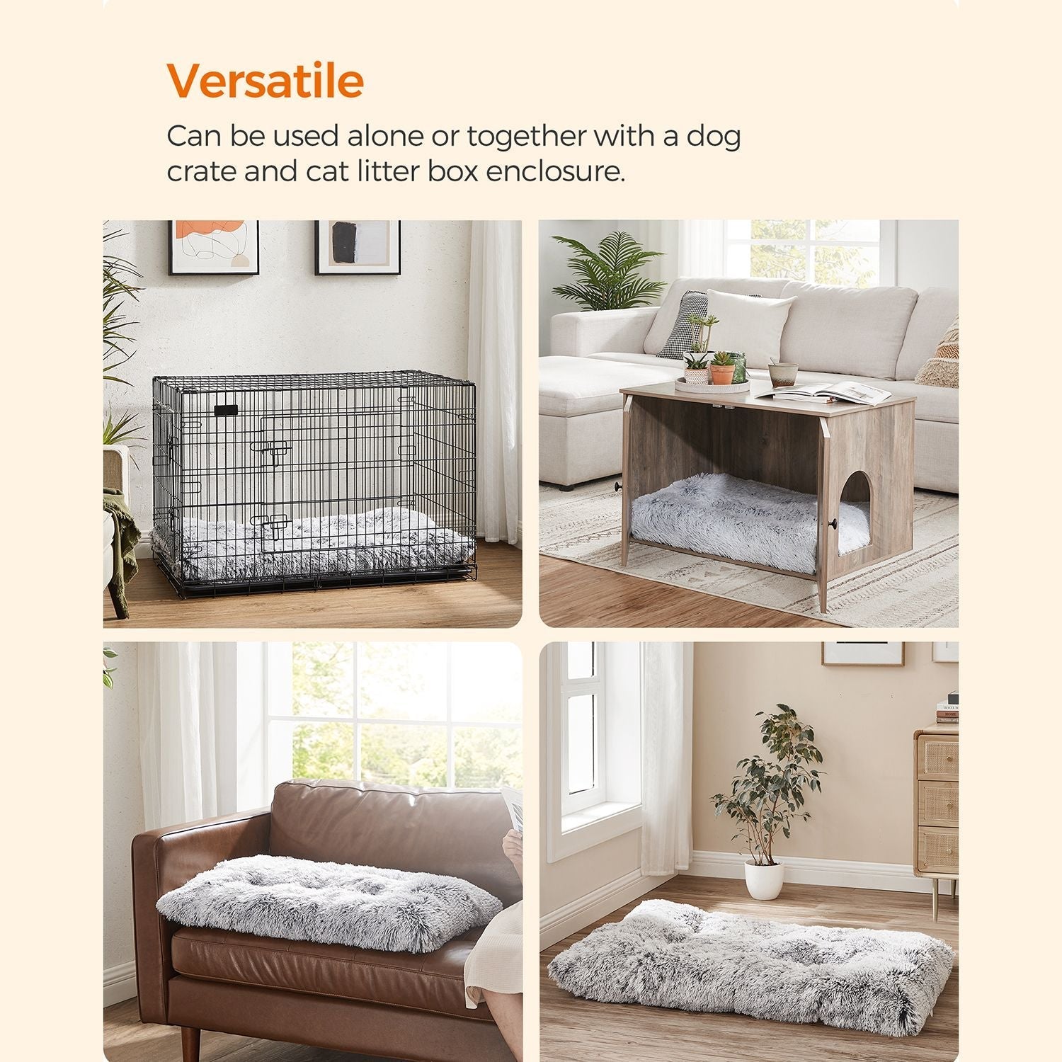 Hundebett - Downy Hundekissen - hellgrau