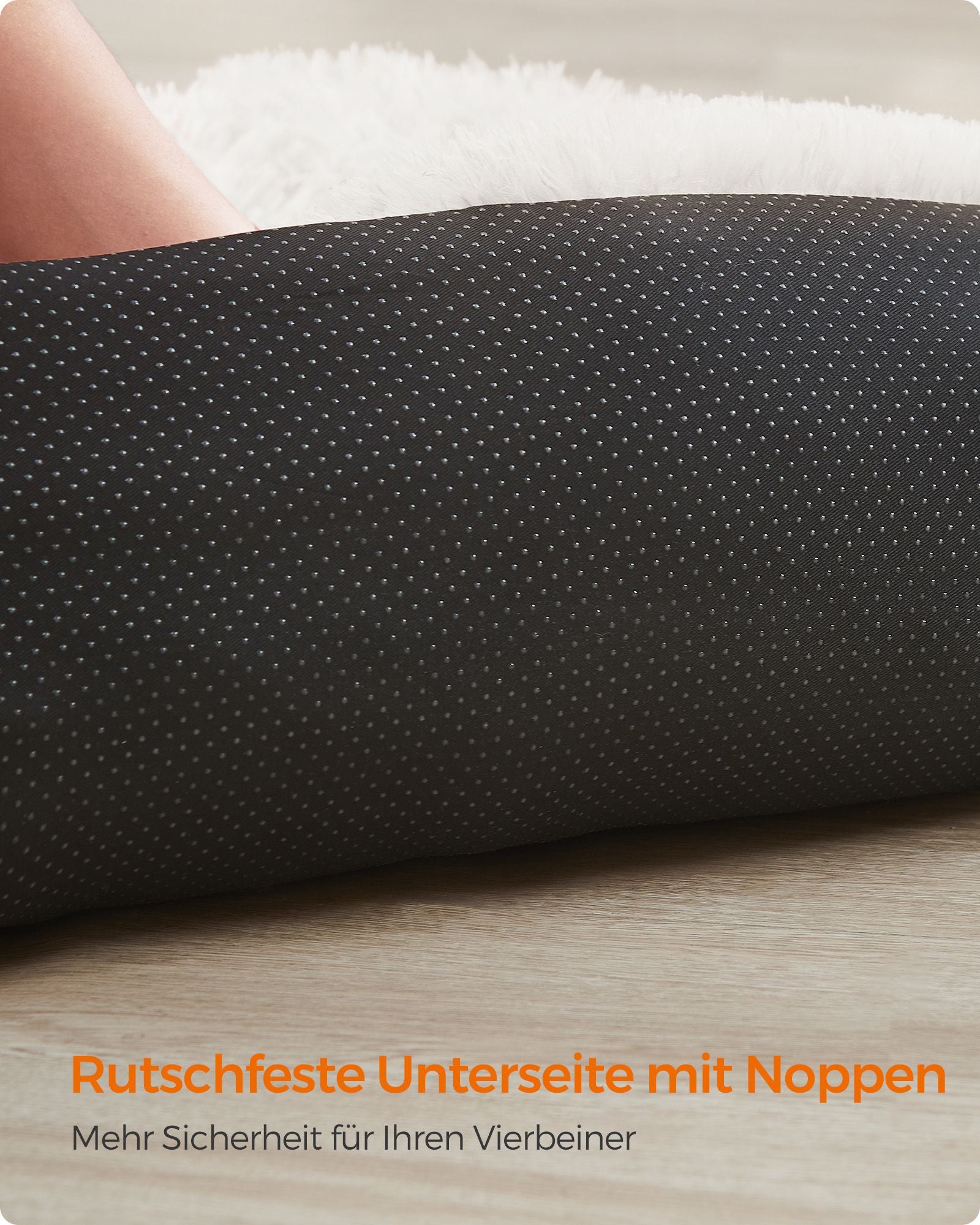 Hundekorb - warm und gemütlich - 95 × 85 × 16 cm - Wolkwit