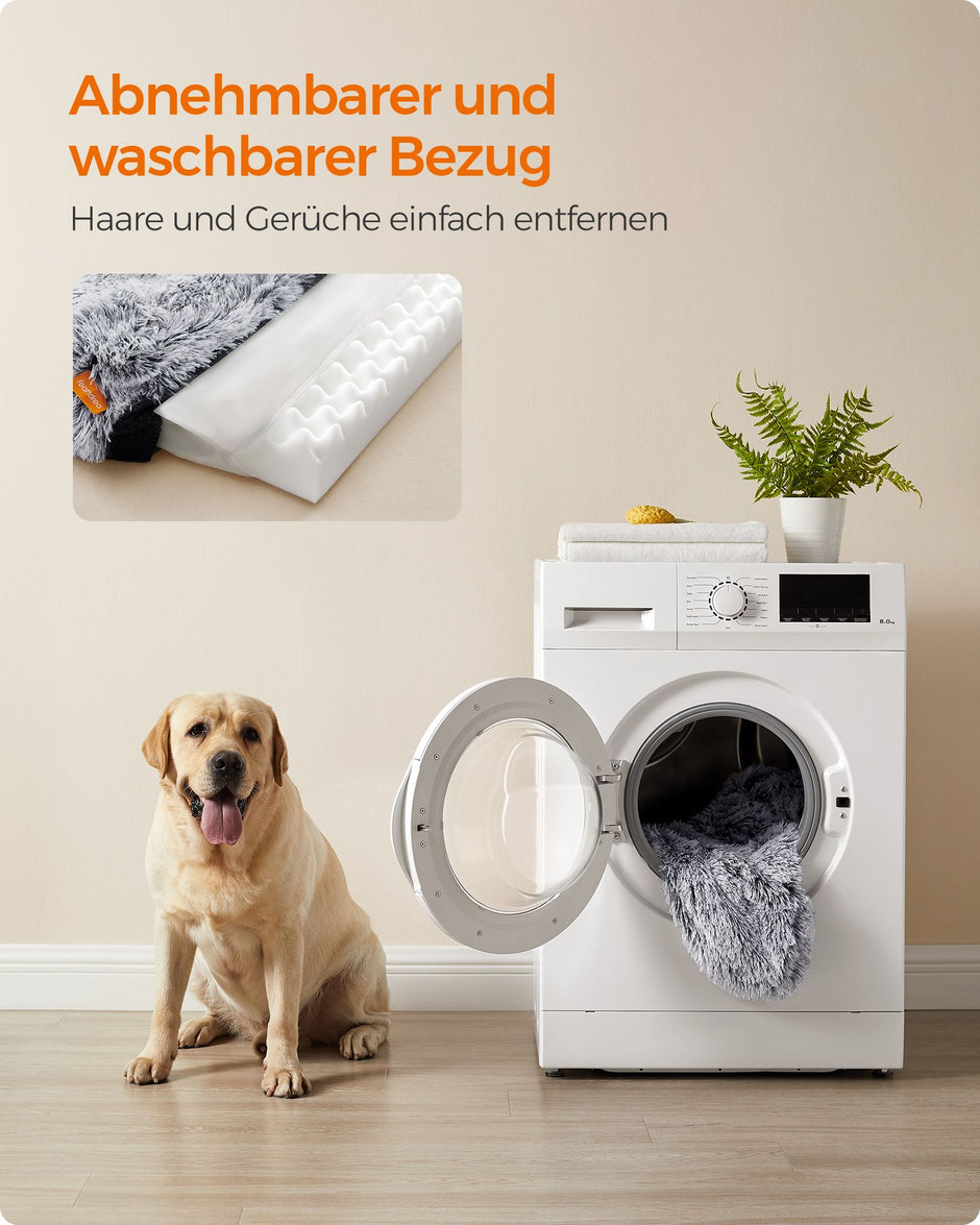 Hundepolstergröße xxl abnehmbar und waschbar Ombré Grey
