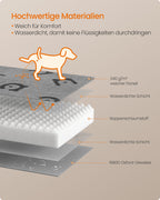 Orthopädisches Hundebett 76 x 51 x 8 cm Größe m