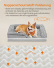 Orthopädisches Hundebett mit Plüschabdeckung 91 x 68 x 16 cm