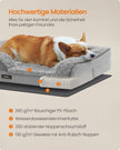 Orthopädisches Hundebett mit Plüschabdeckung 91 x 68 x 16 cm