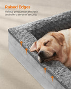 Orthopädisches Hundebett - Großformat - Taube grau - unterstützend