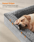 Orthopädisches Hundebett - Großformat - Taube grau - unterstützend