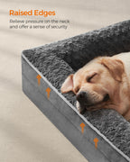 Orthopädisches Hundebett - Großformat - Schiefergrau - Komfort Plus