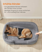 Hundebett - Stehende Grenzen - 122 x 85 x 20 cm - hellgrau