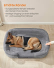 Hundebett - Stehende Grenzen - 122 x 85 x 20 cm - hellgrau