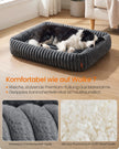 Hondenmand - Orthopedisch en Wasbaar - Met Verhoogde Randen - Loodgrijs - 106 x 75 x 20 cm