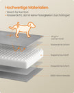 Orthopedisch Hondenbed - 122 x 85 cm - Verhoogde Rand - Wasbare Hoes - Duifgrijs