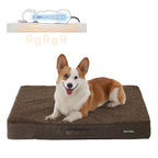 Orthopädisches Hund Kissen - 80 x 60 x 10 cm - braun