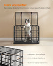 Hundekäfig 107 x 70 x 75 cm mit abnehmbarem Bodenbox