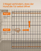 Hondenkooi – Opvouwbaar – Dubbele Deur – Voor Grote Honden