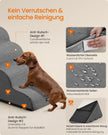 Hondentrap - Met Antislip Treden - Voor Kleine Honden - Leigrijs - 72 x 40 x 50 cm