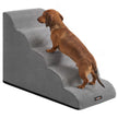 Hondentrap - Met Antislip Treden - Voor Kleine Honden - Duifgrijs - 84 x 40 x 58 cm