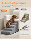 Hondentrap - Met Antislip Treden - Voor Kleine Honden - Duifgrijs - 84 x 40 x 58 cm