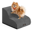 Hondentrap - Met Antislip Treden - Voor Kleine Honden - Leigrijs - 40 x 40 x 30 cm