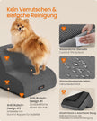 Hondentrap - Met Antislip Treden - Voor Kleine Honden - Leigrijs - 40 x 40 x 30 cm