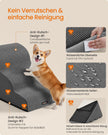 Hondentrap - Met Antislip Treden - Voor Kleine Honden - Leigrijs - 57 x 40 x 40 cm
