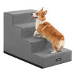 Hondentrap - Met Antislip Treden - Voor Kleine Honden - Grijs - 62 x 40 x 44 cm
