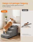Hondentrap - Met Antislip Treden - Voor Kleine Honden - Grijs - 62 x 40 x 44 cm