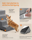 Hondentrap - Met Antislip Treden - Voor Kleine Honden - Grijs - 62 x 40 x 44 cm