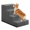 Hondentrap - Met Antislip Treden - Voor Kleine Honden - Loodgrijs - 62 x 40 x 44 cm