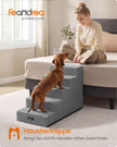 Hondentrap - Met Antislip Treden - Voor Kleine Honden - Grijs - 76 x 40 x 57 cm