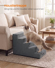 Hondentrap - Met Antislip Treden - Voor Kleine Honden - Loodgrijs - 76 x 40 x 57 cm