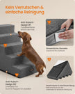 Hondentrap - Met Antislip Treden - Voor Kleine Honden - Loodgrijs - 76 x 40 x 57 cm