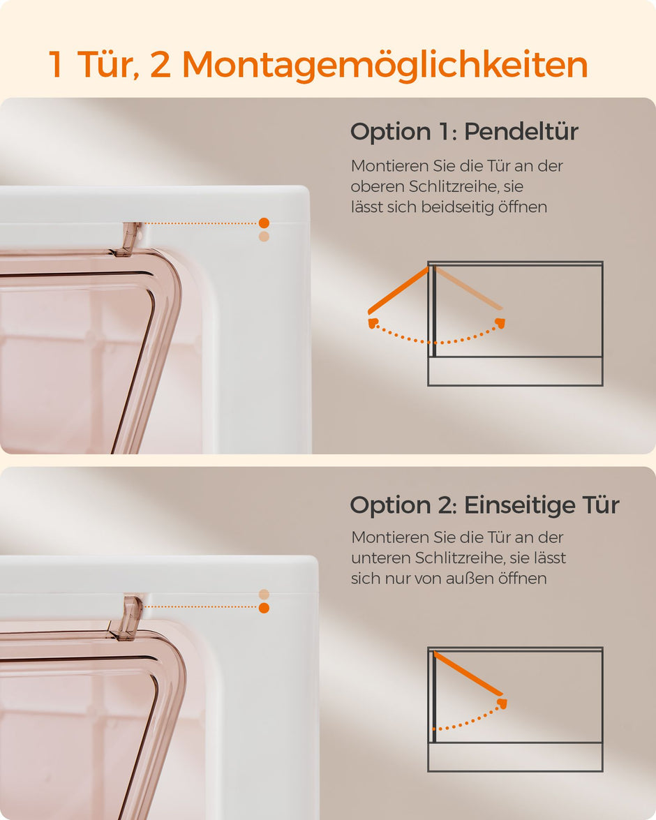 Katzentoilette mit Deckel und schöpfert-geräumig-weiß-Pastel-Rosa