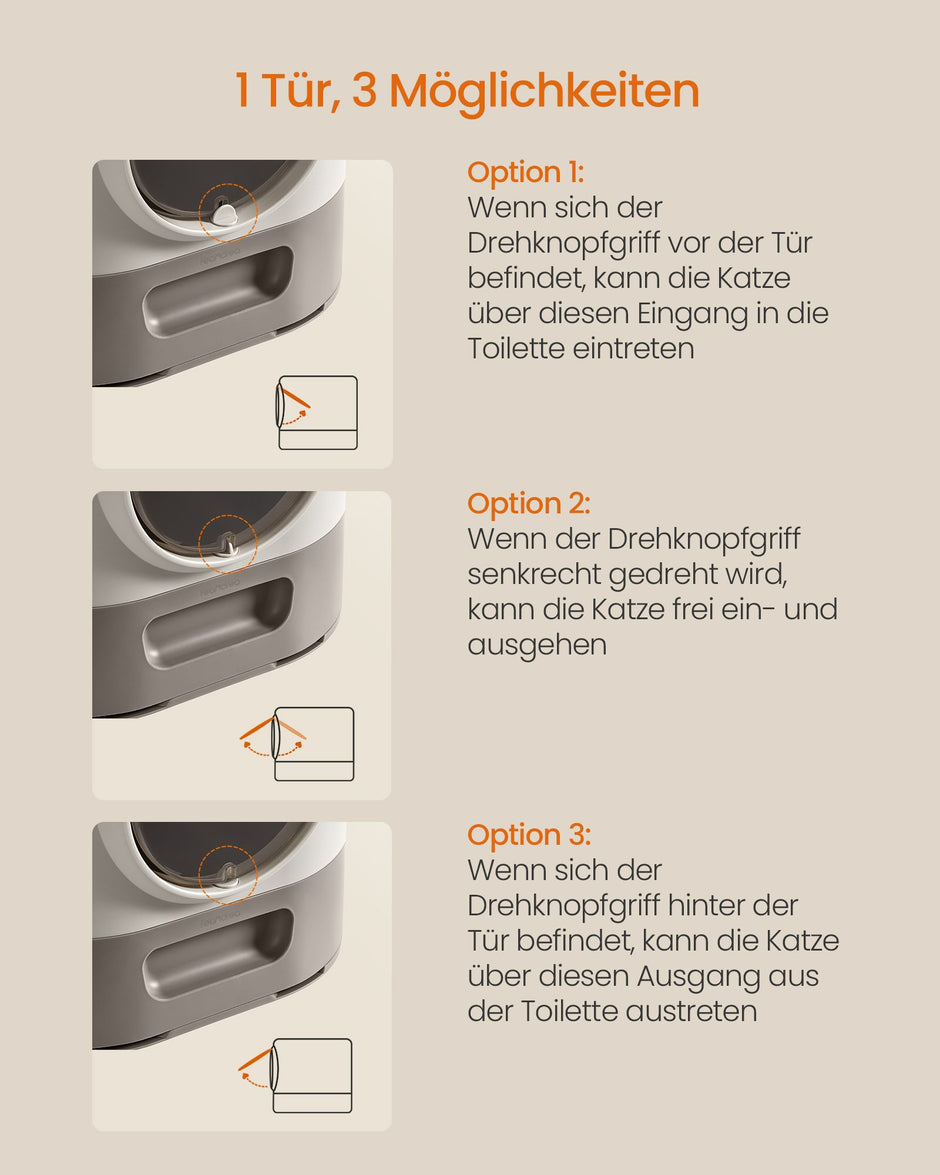 Kattenbak met Deksel – XXL – Uittrekbare Lade – Inclusief Schepje en Borstel – Havermout Warmgrijs