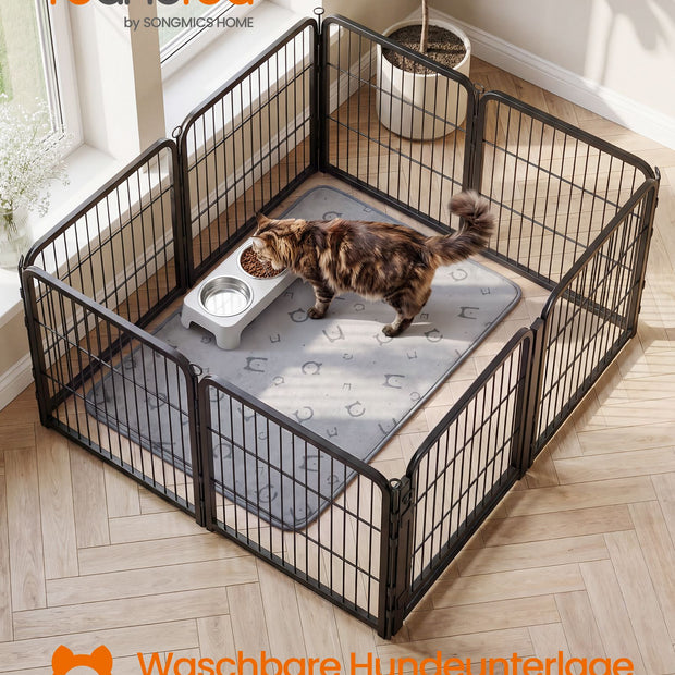 Wasbare Puppy Trainingsmatten – Set van 2 – Waterdicht en Antislip – 100 x 70 cm – Grijs