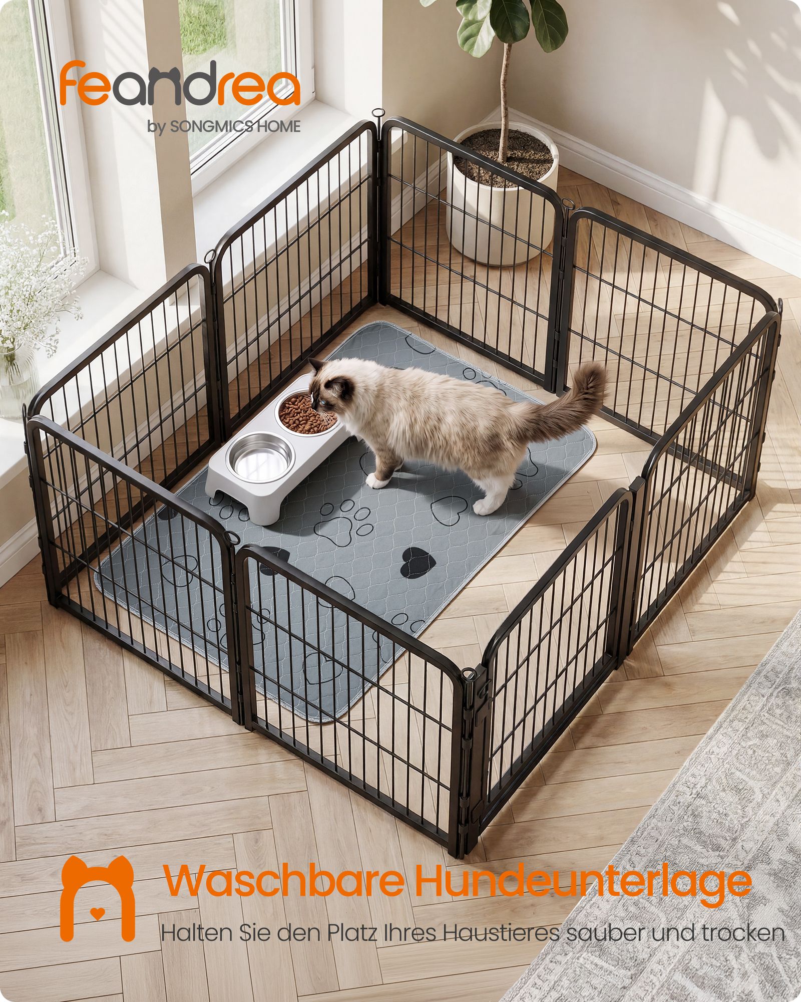 Puppy-onderlegger - Wasbaar en Lekvrij - 2-Delige Set - Grijs - 90 x 60 cm