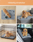Puppy-onderlegger - Wasbaar en Lekvrij - 2-Delige Set - Grijs - 100 x 70 cm