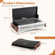 Portabel – utomhusgrill, vikbar kolgrill av metall för camping, – 50,5 x 33,5 x 33,5 cm