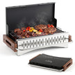 Portabel – utomhusgrill, vikbar kolgrill av metall för camping, – 50,5 x 33,5 x 33,5 cm