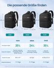 Handbagage Rugzak – 30 L – Laptopvak 15,6 Inch – Cijferslot – Zwart