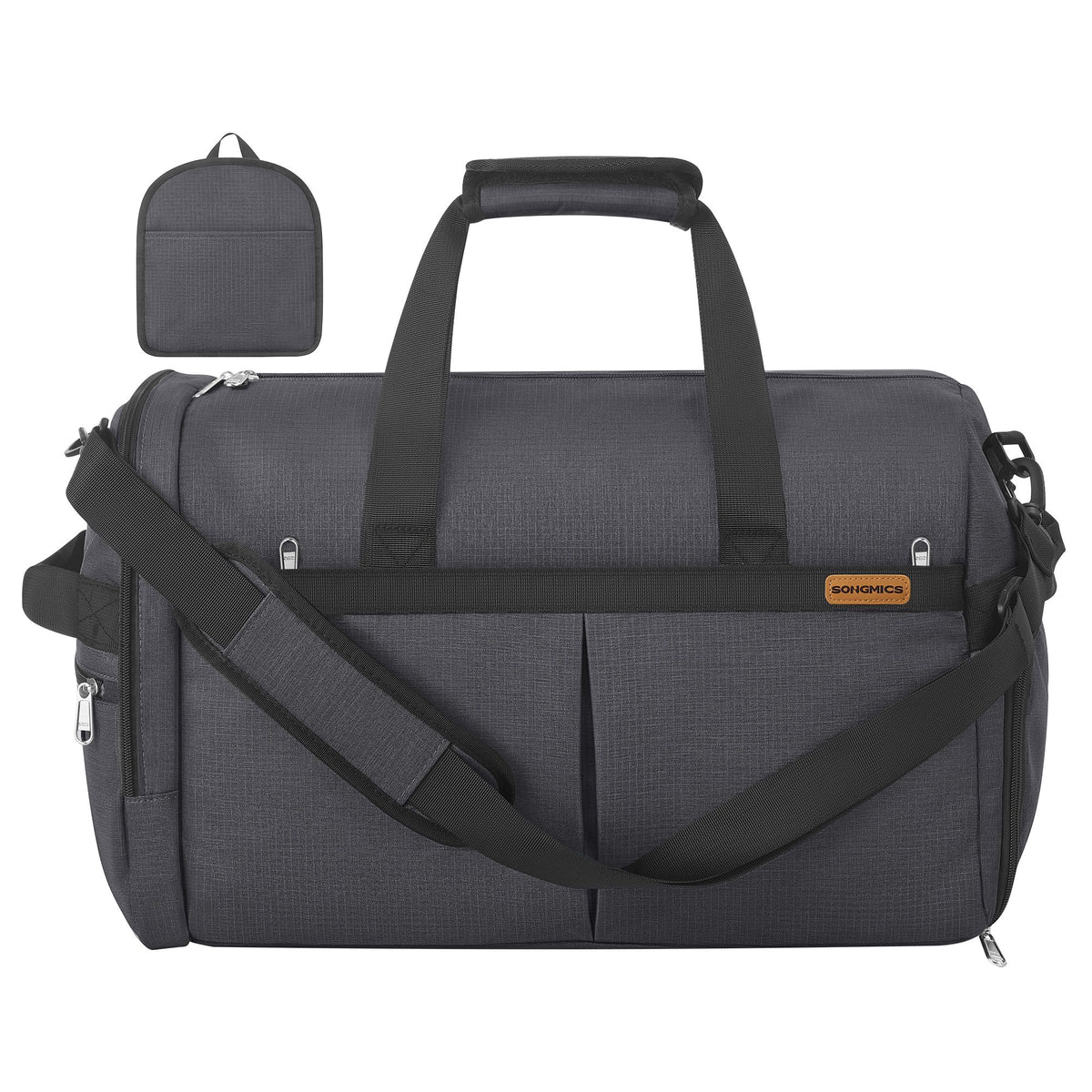 Opvouwbare Sporttas 50 L – Met Schoenenvak en Natvak – Weekendtas – Grijs