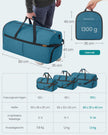 Opvouwbare Sporttas 120 L – Met Schoenenvak en Natvak – Weekendtas – Blauw