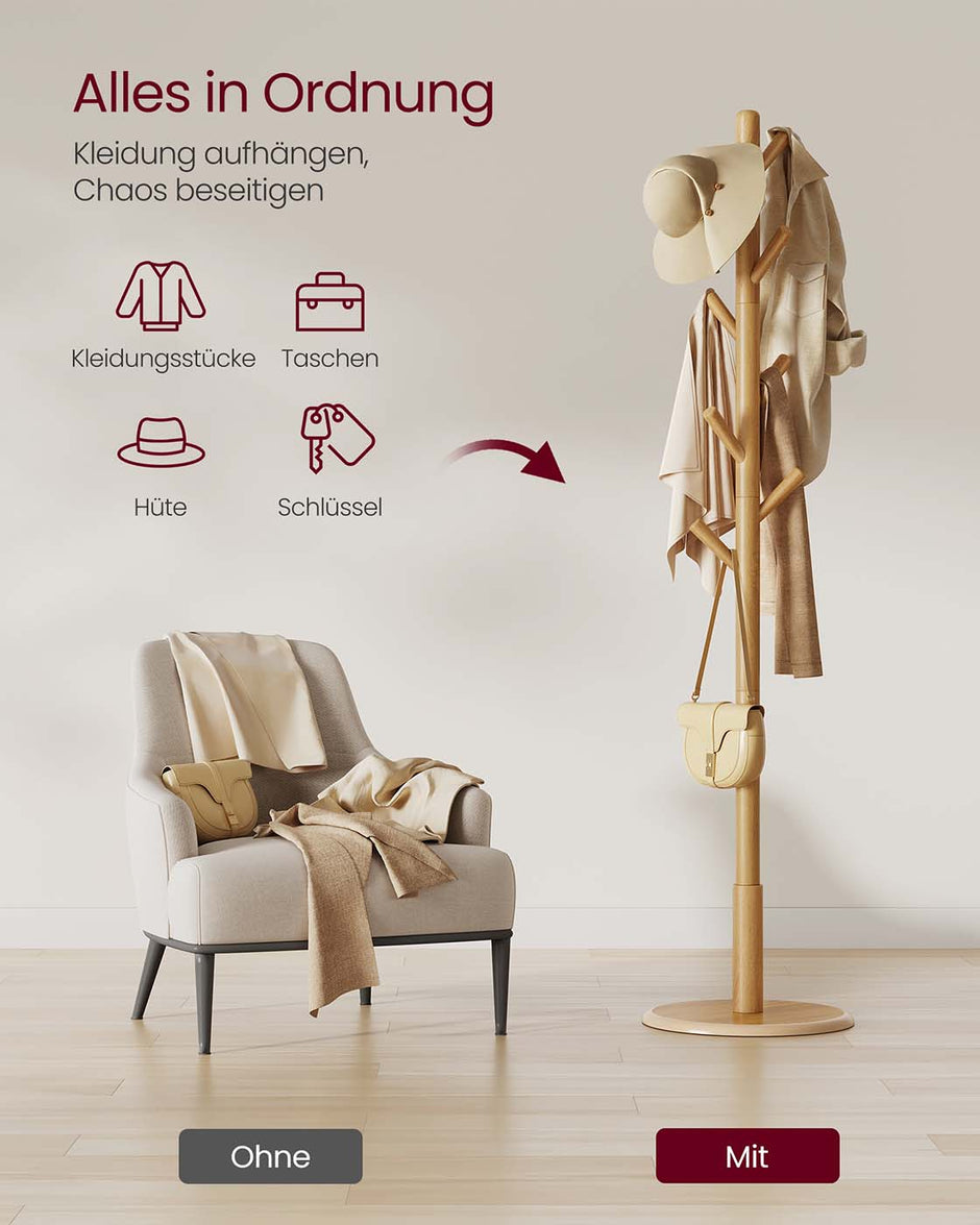 Garderobekast met haken – Wolkenwit – 40 kg draagvermogen – 3 planken