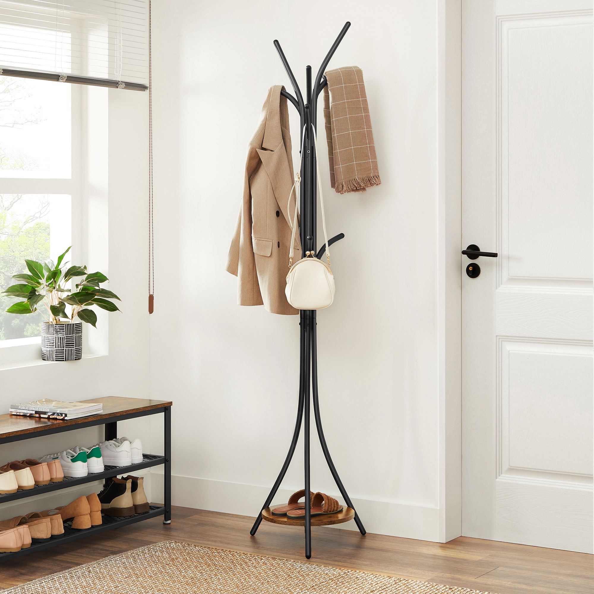 Rack -Rack - Industriedesign - mit Planke