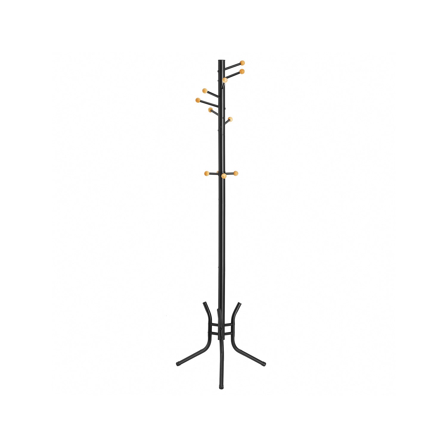 Kleiderregal - Baumform - mit 2 Regalen - abgelöster Modell - grau / schwarz