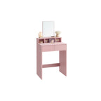 Schminktisch mit Spiegel und 2 Schubladen Pastellrosa