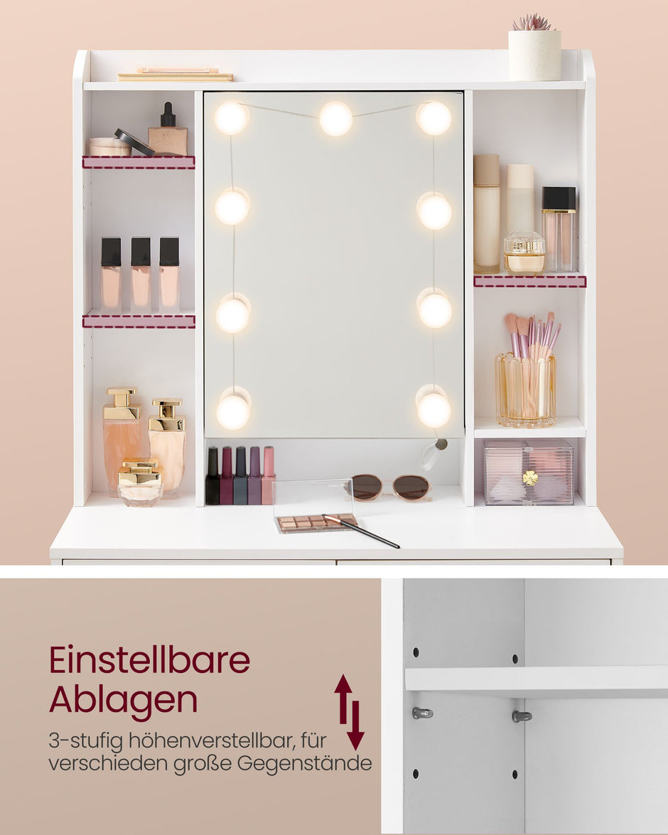 Schminktisch - modern - mit Spiegel und Schubladen