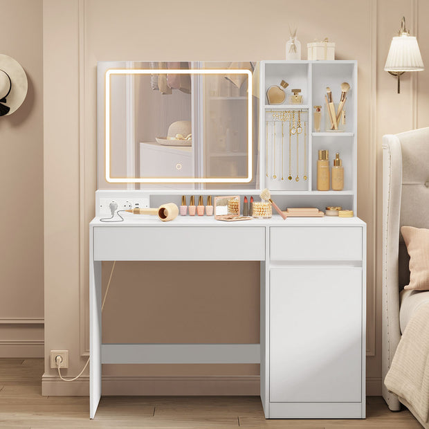 Schminktisch mit LED -Beleuchtung 110 cm breit