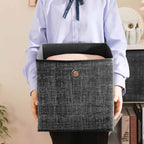 Aufbewahrungsboxen - Organizer - Stoffboxen - 6 - schwarz