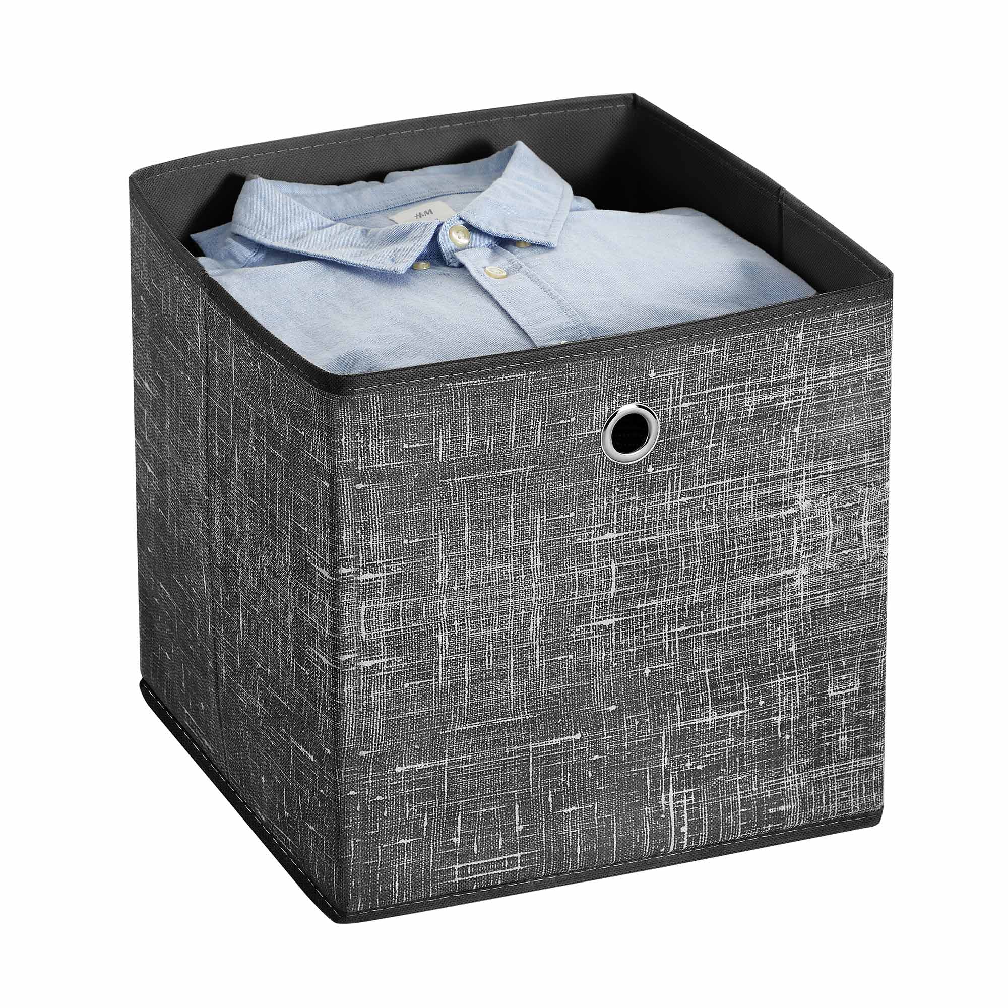 Aufbewahrungsboxen - Organizer - Stoffboxen - 6 - schwarz